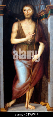 San Giovanni Battista e di Santa Lucia Perugino (Pietro di Cristoforo Vannucci) 1469- 1523 Italia Italiano Foto Stock