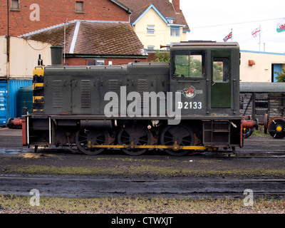 Classe 03 deviatore D2133 Motore, Minehead Stazione, Somerset, Regno Unito Foto Stock