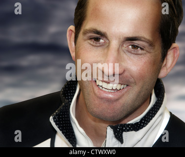 Ben Ainslie British medaglia d'oro alle Olimpiadi vincendo yachtsman Foto Stock