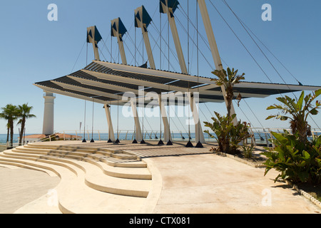 La nuova visualizzazione di balcone sul lungomare di Playa Ferrara Costa torrox Spagna Foto Stock