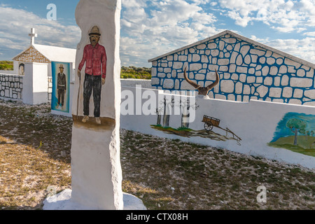 Tomba tradizionale nel sud del Madagascar Foto Stock