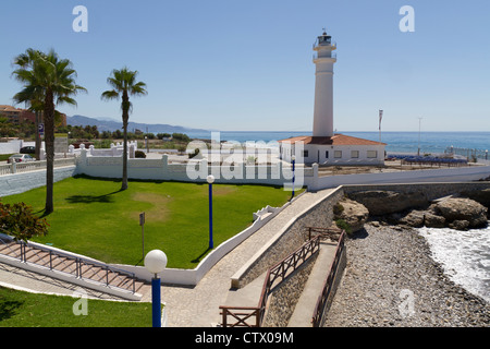 Il faro sulla playa ferrara torrox Spagna Foto Stock