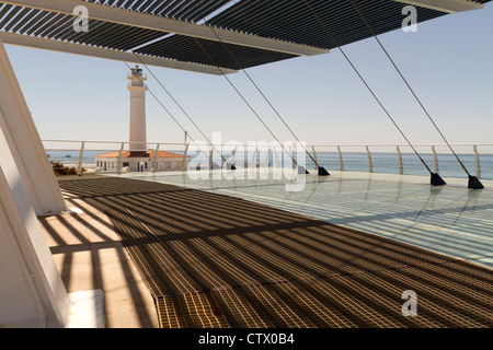 La nuova visualizzazione di balcone sul lungomare di Playa Ferrara Costa torrox Spagna Foto Stock