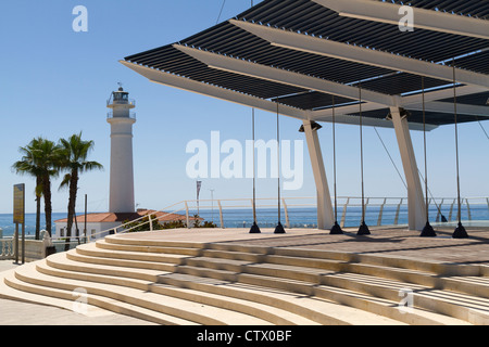 La nuova visualizzazione di balcone sul lungomare di Playa Ferrara Costa torrox Spagna Foto Stock