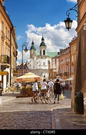 Varsavia Città Vecchia, il più antico quartiere della città di Varsavia, Polonia, Unesco, Europa Foto Stock