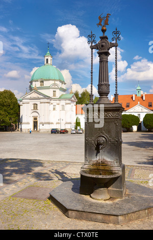 La nuova Piazza del Mercato, Varsavia, Polonia Foto Stock