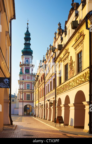 Zamosc, Municipio, Unesco, Polonia, Europa Foto Stock