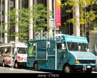 Il cibo gourmet camion, NYC Foto Stock