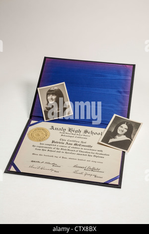 1967 Diploma e laurea Immagini Still Life Foto Stock