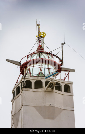Faro di Noordwijk a Noordwijk aan Zee, Olanda meridionale. Questo faro è stato costruito nel 1922. Foto Stock