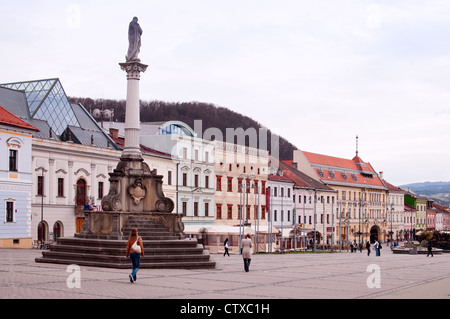 Piazza principale di Banska Bystrica, Slovacchia Foto Stock