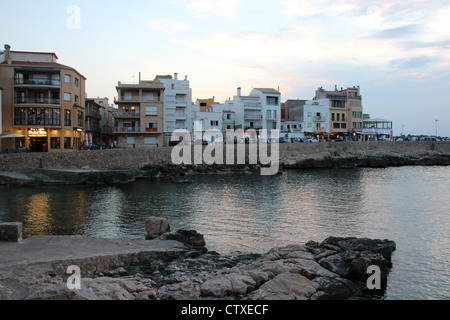 La Escala, la Catalogna, Spagna. Foto Stock