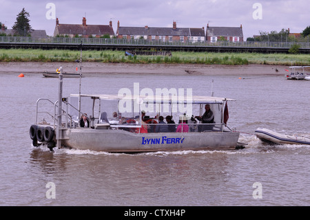 King's Lynn piedi traghetto sul Fiume Great Ouse Norfolk Foto Stock