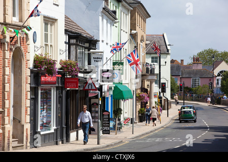 Christchurch, Dorset pensionamento popolare cittadina sulla costa meridionale dell'Inghilterra, Regno Unito Foto Stock