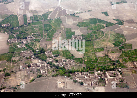 Vista aerea tra Kabul e kunduz. Foto Stock