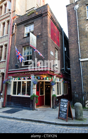 Città di Ramsgate Pub, Wapping High Street, Wapping, London, England, Regno Unito Foto Stock