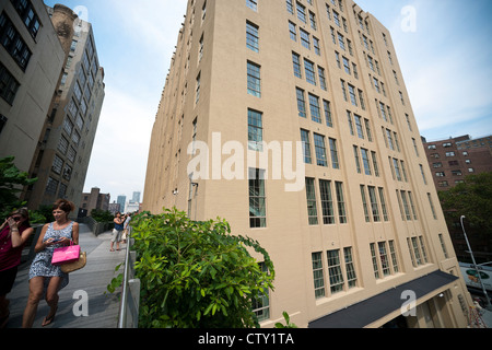 I nuovi viali privati scuola nel quartiere di Chelsea di New York Foto Stock