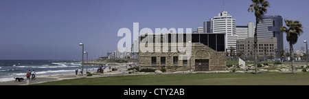 Vista Panoramica che mostra il museo Etzel a Tel Aviv, Israele Foto Stock