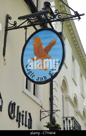 Il XVII secolo Eagle e bambino pub, Saint Giles", Oxford, Oxfordshire, England, Regno Unito Foto Stock