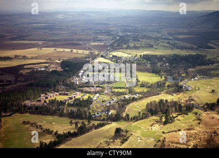 Immagine aerea di Gleneagles campo da golf e hotel, Scotland, Regno Unito Foto Stock