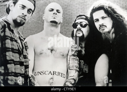 PANTERA foto promozionale di noi del gruppo rock circa 1992. Da l: Rex, Philip Anselmo. Vinnie Paul, Diamond Darrell Foto Stock