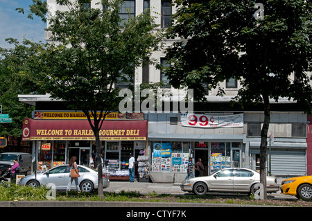 Harlem Deli Gourmet 7th Avenue Adam Clayton Powell JR Boulevard Harlem New York Manhattan Stati Uniti Foto Stock