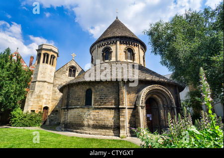 Chiesa del Santo Sepolcro conosciuta come la chiesa rotonda in Cambridge Foto Stock