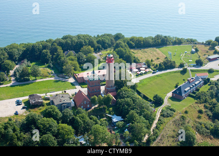 Foto aerea di Kap Arkona, Ruegen Isola, Meclemburgo-Pomerania Occidentale, Germania Foto Stock