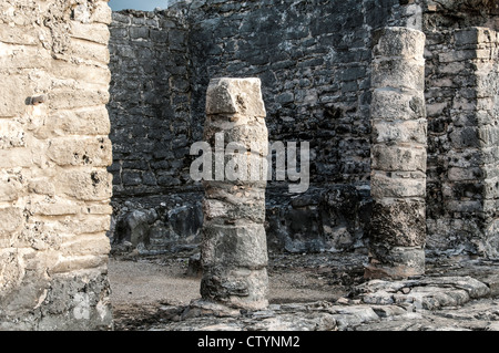 Casa del Cenote, Casa del Cenote, Maya Tulum sito archeologico, Tulum Riviera Maya, Quintana Roo, Messico. Foto Stock