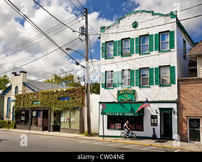 Downtown Port Jefferson, North Shore Long Island, New York Foto Stock