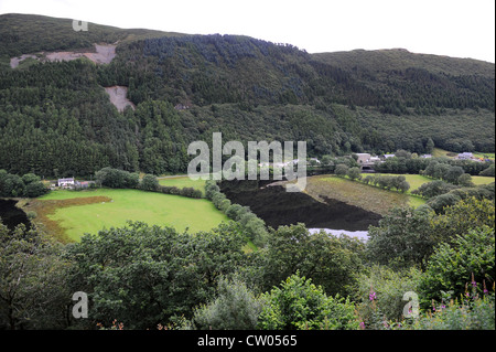 Il Rheidol valley con Rheidol Power Station sulla destra Ceredigion West Wales Foto Stock