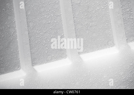 Abstract di polistirene bianco sfondo struttura Foto Stock