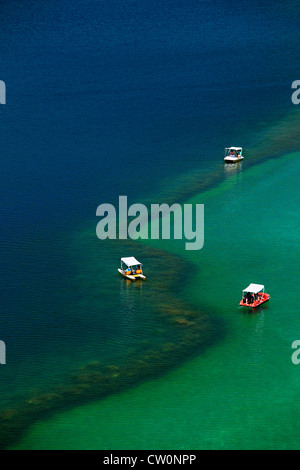 Kournas (o 'Kourna') lago, prefettura di Chania, Creta, Grecia. Foto Stock
