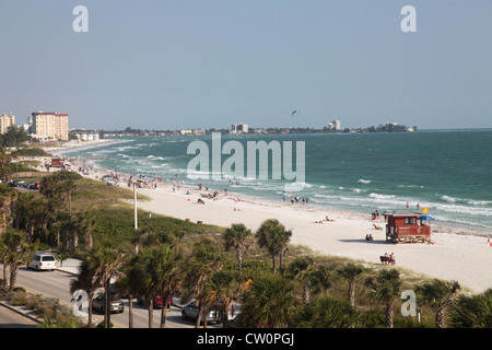 Spiaggia del Lido, Sarasota, Florida, Stati Uniti d'america, estate 2012 Foto Stock