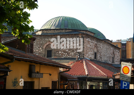 Baščaršija - Bashcharshiya il cuore antico di Sarajevo, negozi nel bazar ottomano distretto di Bascarsija Bosnia ed Erzegovina Foto Stock