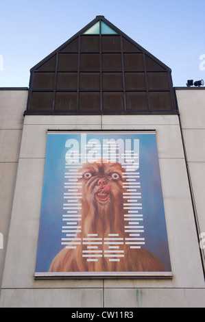 Riproduzione di Shary Boyle 'Bestia' pittura pubblicità 'Zoo' mostra a Montreal museo di arte contemporanea. Foto Stock