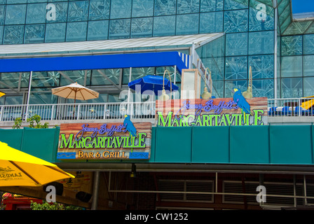 Jimmy Buffett il Margaritaville ristorante presso il Navy Pier di Chicago, Illinois Foto Stock