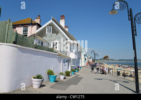 Lungomare, Lyme Regis, Dorset, England, Regno Unito Foto Stock