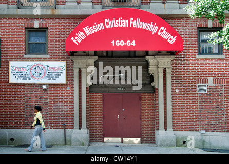 La fede cristiana missione chiesa fellowship Harlem New York Manhattan Stati Uniti Foto Stock