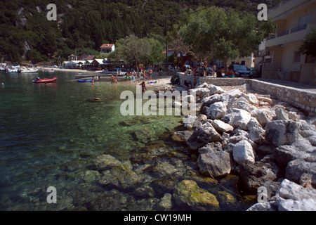 Frikes Beach Ithaca Grecia Foto Stock