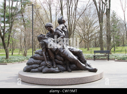 Donna Vietnam War Memorial Foto Stock