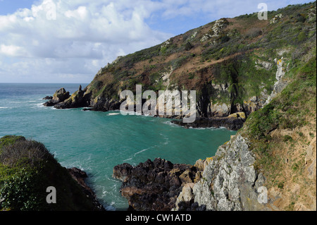 Petit Bôt Bay, Isola di Guernsey, Channel Island Foto Stock