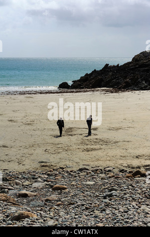 Spiaggia di Petit Bôt Bay, Isola di Guernsey, Isole del Canale Foto Stock