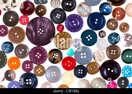 Disegno da molti diversi pulsanti Foto Stock