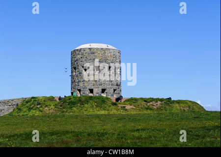 La Rousse Tower, 18. c., Isola di Guernsey, Isole del Canale Foto Stock