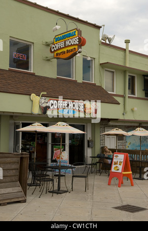 Il Boardwalk Coffee House Myrtle Beach South Carolina USA Foto Stock