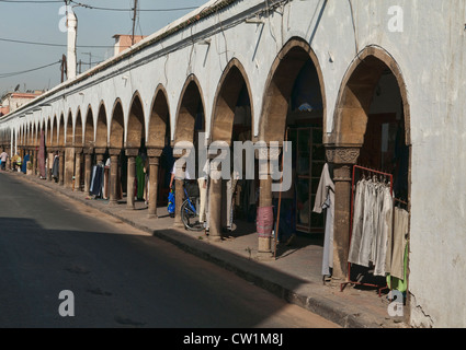 Progettazione architettonica nel Quartier Habous Bazaar a Casablanca, Marocco Foto Stock