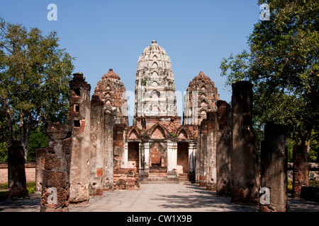 Wat Si Sawai in Sukhothai, Thailandia Foto Stock