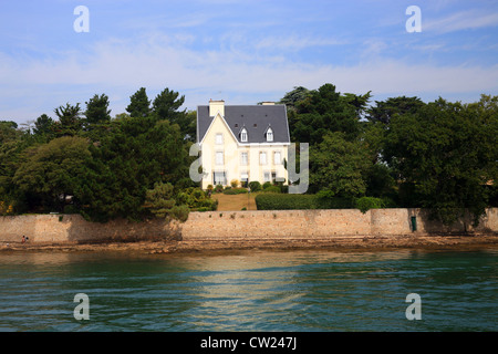 Casa a Roguedas da Golfe du Morbihan, Vannes, Morbihan, in Bretagna, Francia Foto Stock