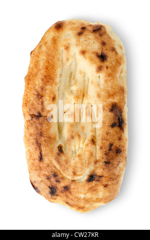 Pane Pita isolato su uno sfondo bianco Foto Stock